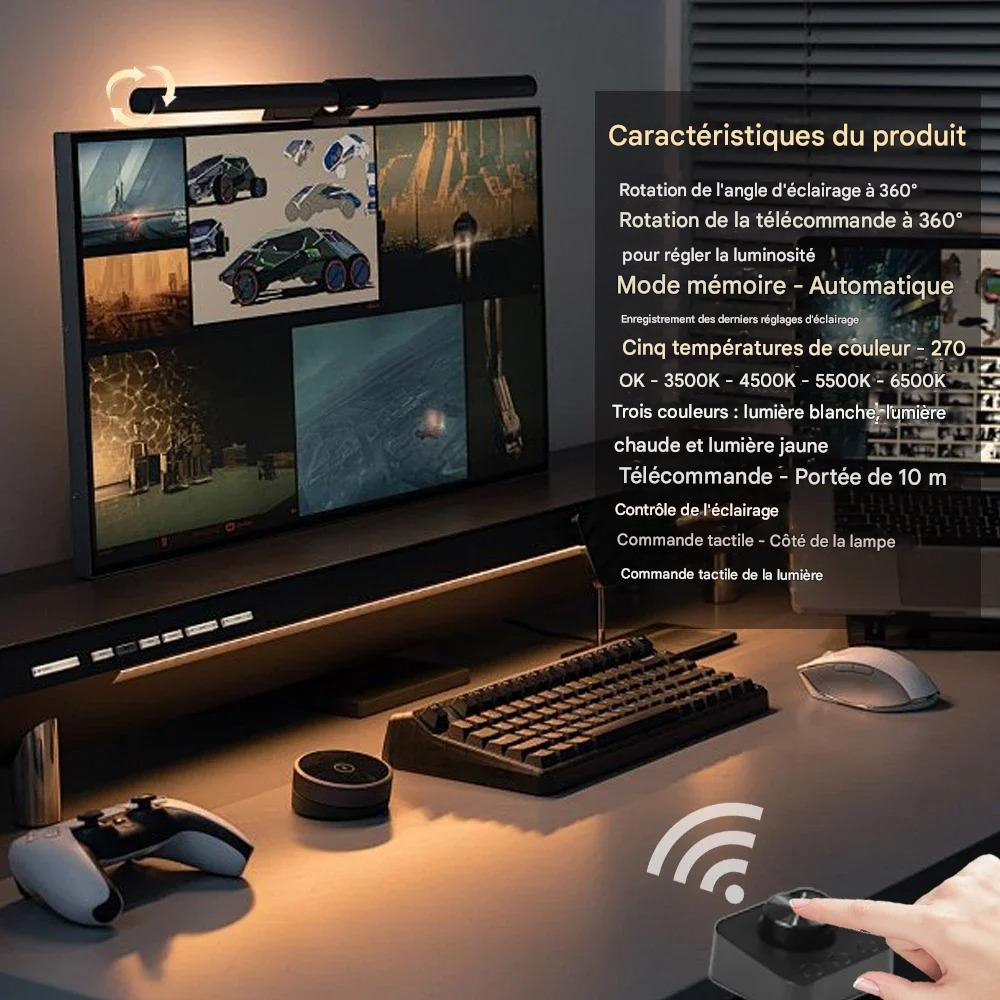 Lampe LED écran ordinateur anti - fatigue |OculaSafe - Mobilaura