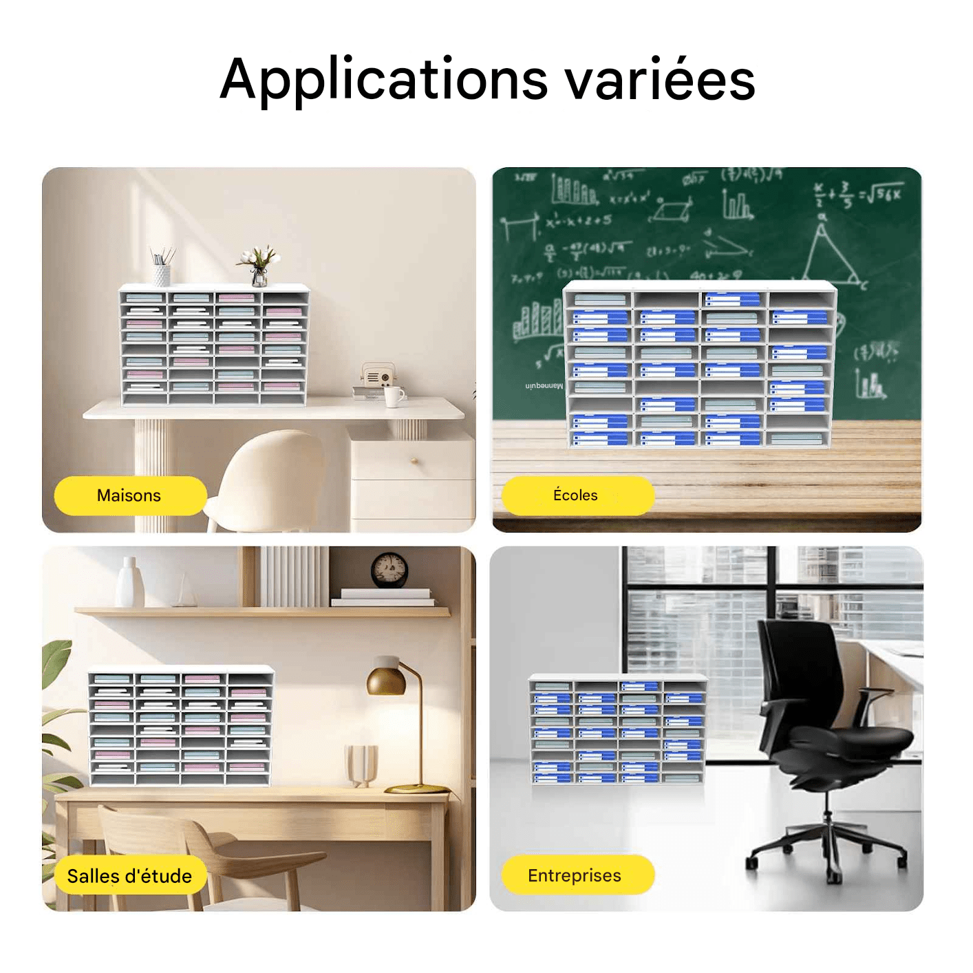 Organisateur de bureau | Élégance Boisée - Mobilaura