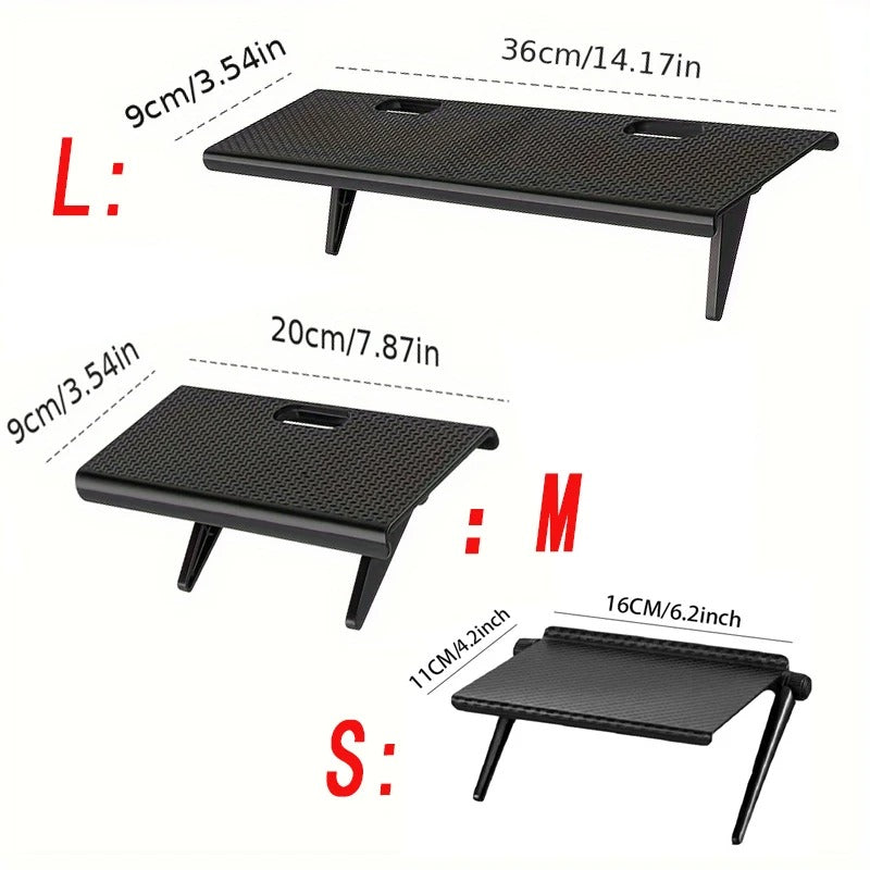 Description des 3 tailles de l'étagère de bureau disponibles