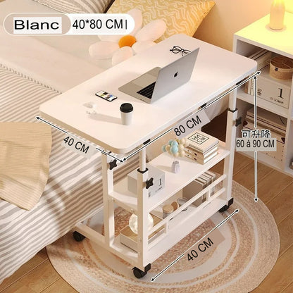 Description du bureau pour petit espace blanc 80 cm