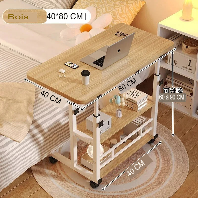 Description du bureau pour petit espace bois 80 cm