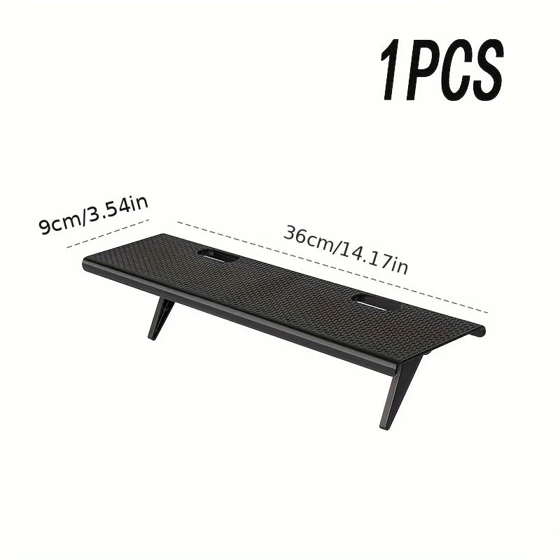 Détail des mesures de l'étagère de bureau noire pour 1 pièce en taille L