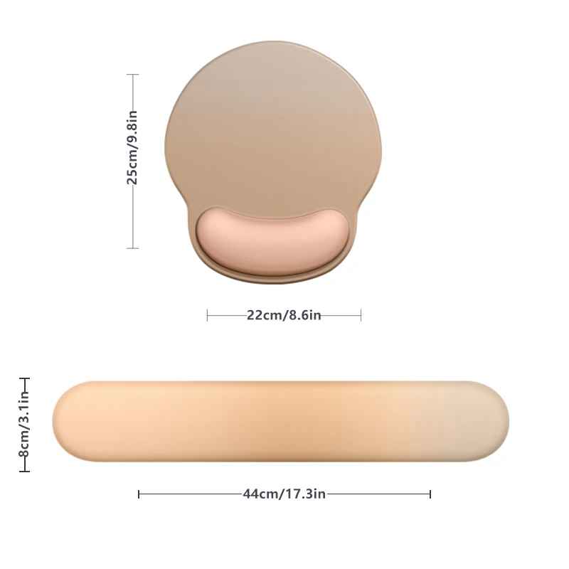 Mesures du tapis de souris et attelle beiges