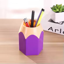 Organisateur de bureau sous forme de pot à crayon violet