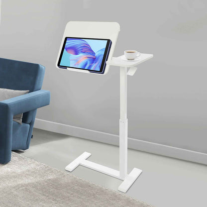 Petit bureau pour petit espace incliné blanc en bout de canapé