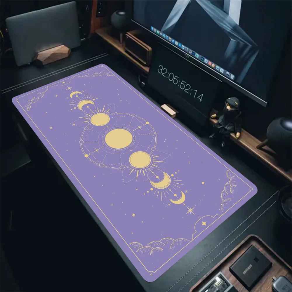 Tapis de souris carte de tarot or et violet