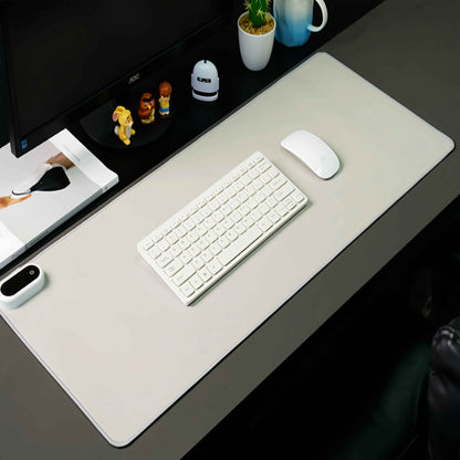 Vue de dessus du tapis de souris chauffant gris