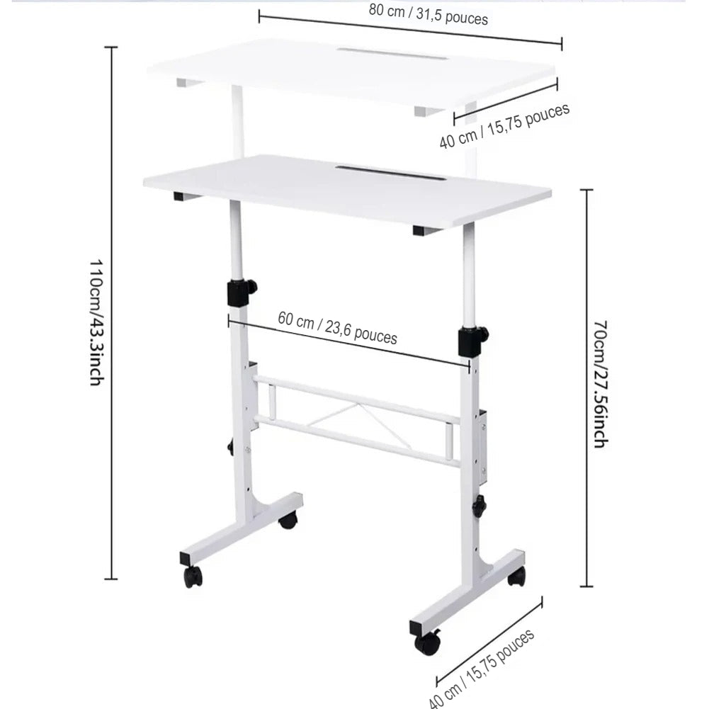 Bureau pliable pour petit espace | Compact - Mobilaura