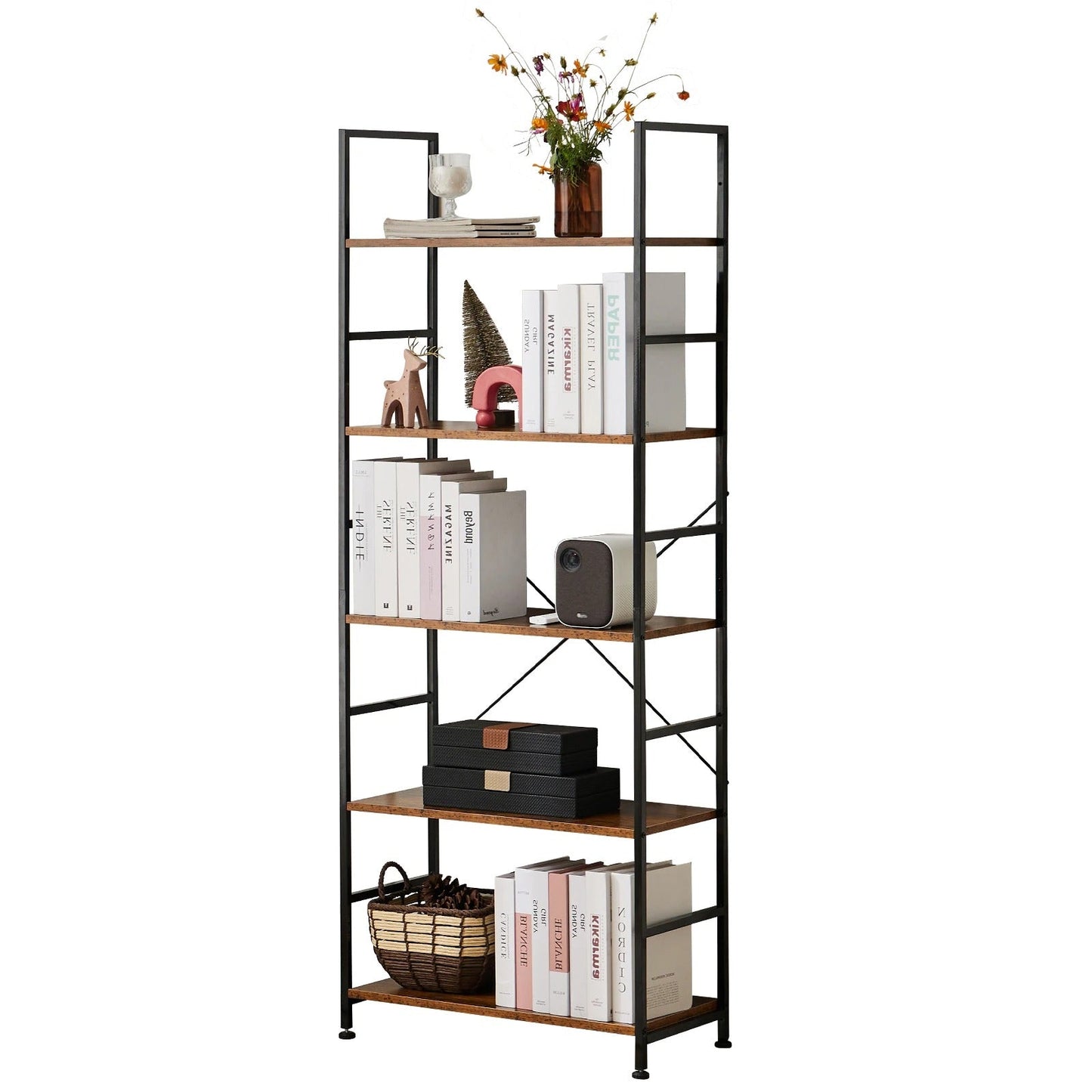 Étagère bibliothèque 5 niveaux | Nova Shelf - Mobilaura