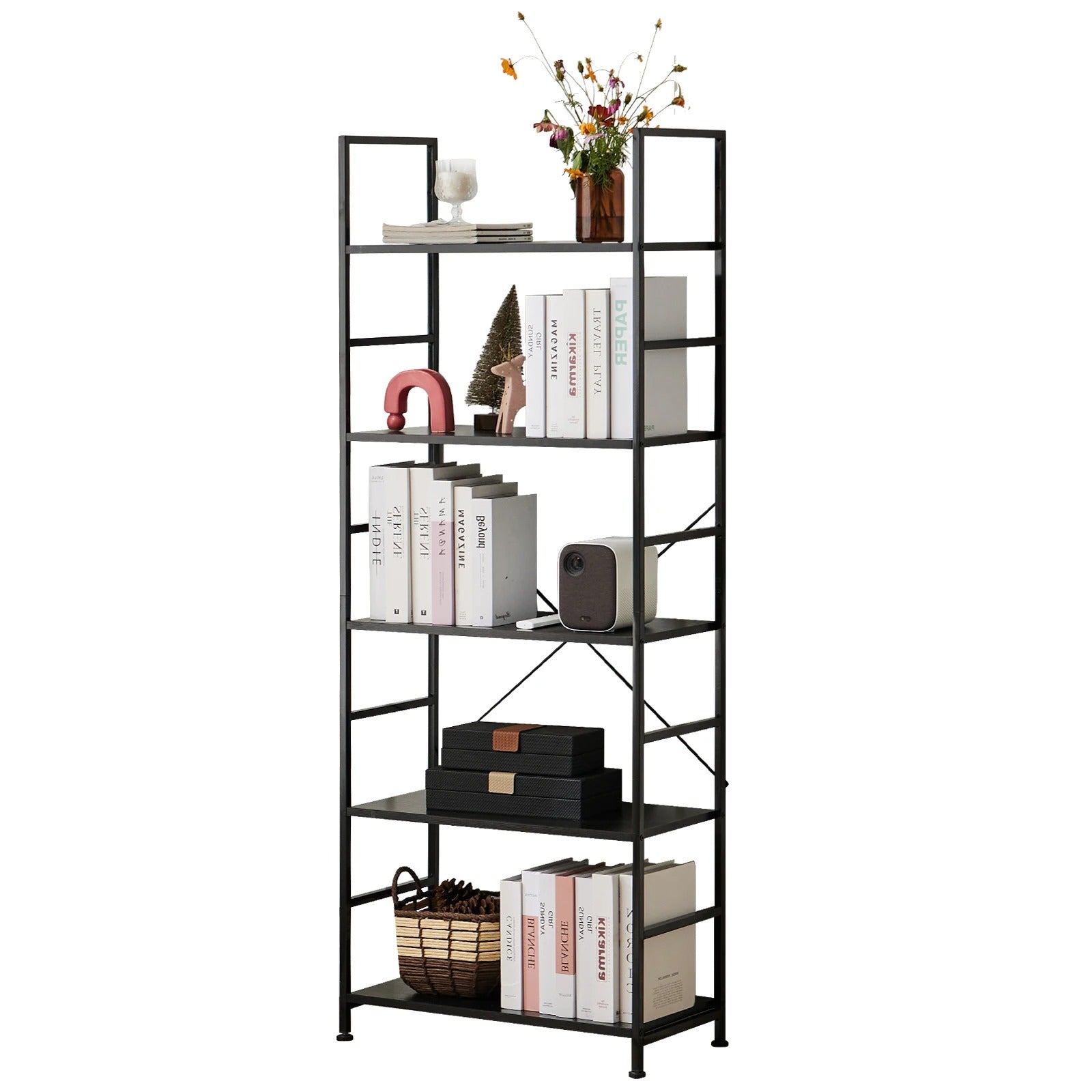 Étagère bibliothèque 5 niveaux | Nova Shelf - Mobilaura