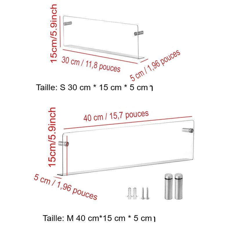Étagère Murale Bibliothèque | AcryStyle - Mobilaura