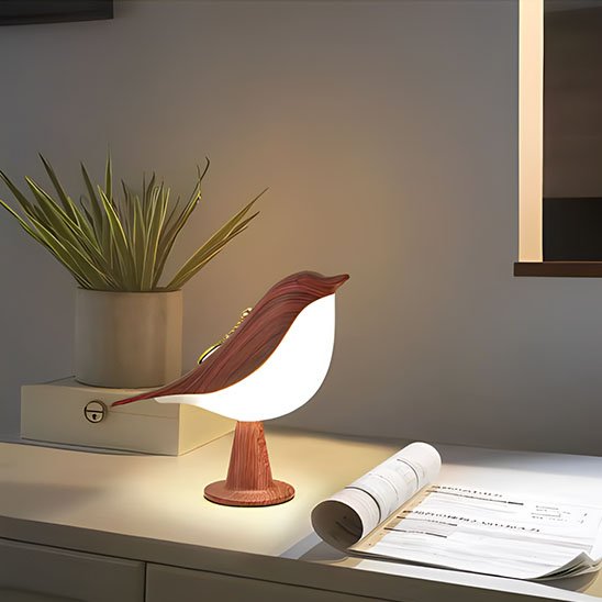 Lampe de chevet tactile | Oiseaux de Bois - Mobilaura