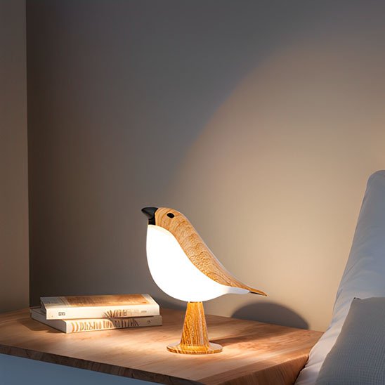 Lampe de chevet tactile | Oiseaux de Bois - Mobilaura