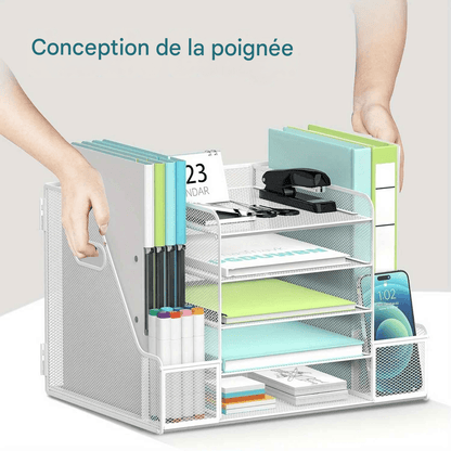 Organisateur de bureau 5 niveaux | MeshOffice - Mobilaura