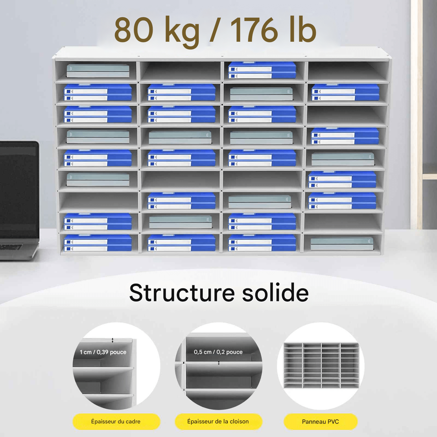 Organisateur de bureau | Élégance Boisée - Mobilaura