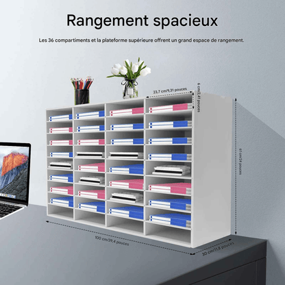 Organisateur de bureau | Élégance Boisée - Mobilaura