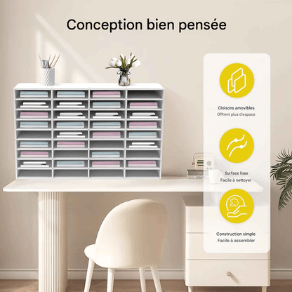 Organisateur de bureau | Élégance Boisée - Mobilaura