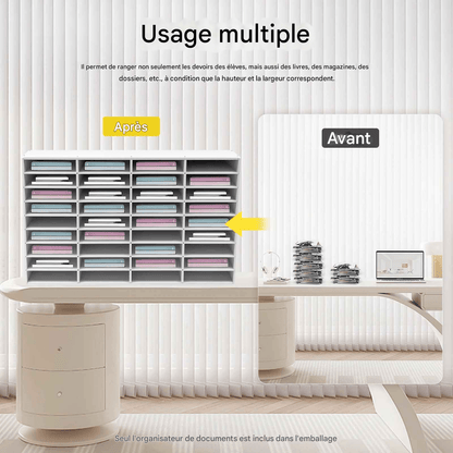 Organisateur de bureau | Élégance Boisée - Mobilaura