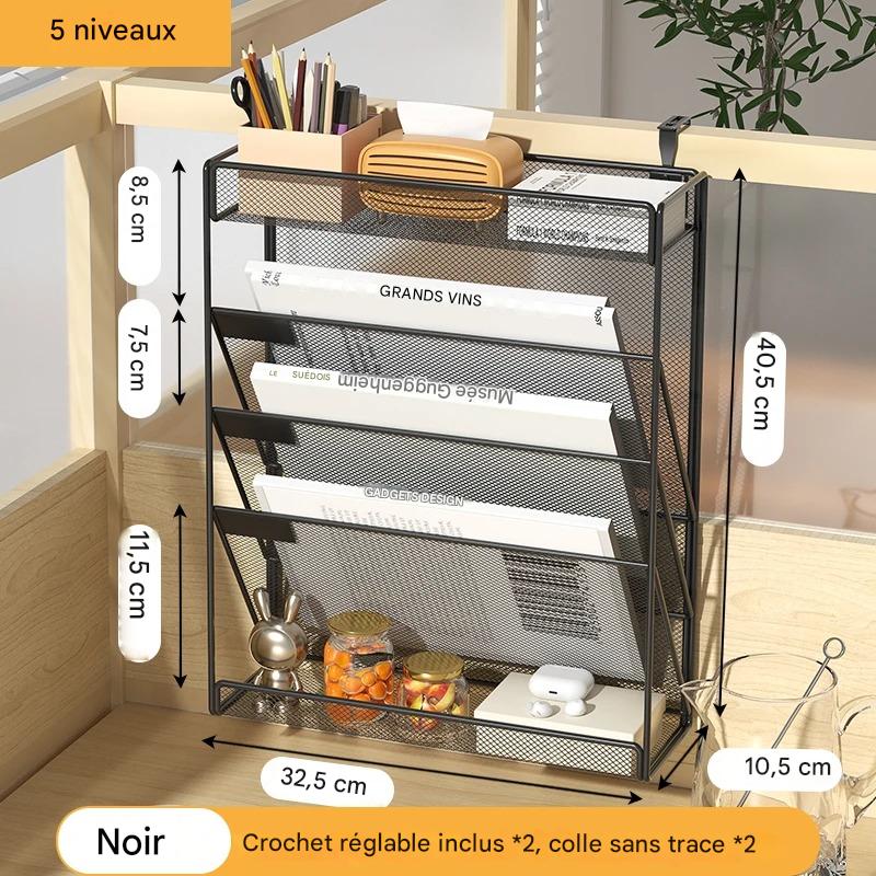 Organisateur Mural de Bureau 5 Compartiments | TimeSaver - Mobilaura