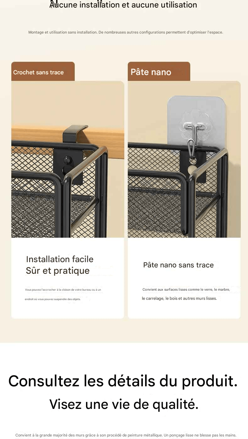 Organisateur Mural de Bureau 5 Compartiments | TimeSaver - Mobilaura