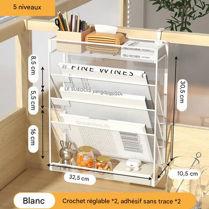 Organisateur Mural de Bureau 5 Compartiments | TimeSaver - Mobilaura