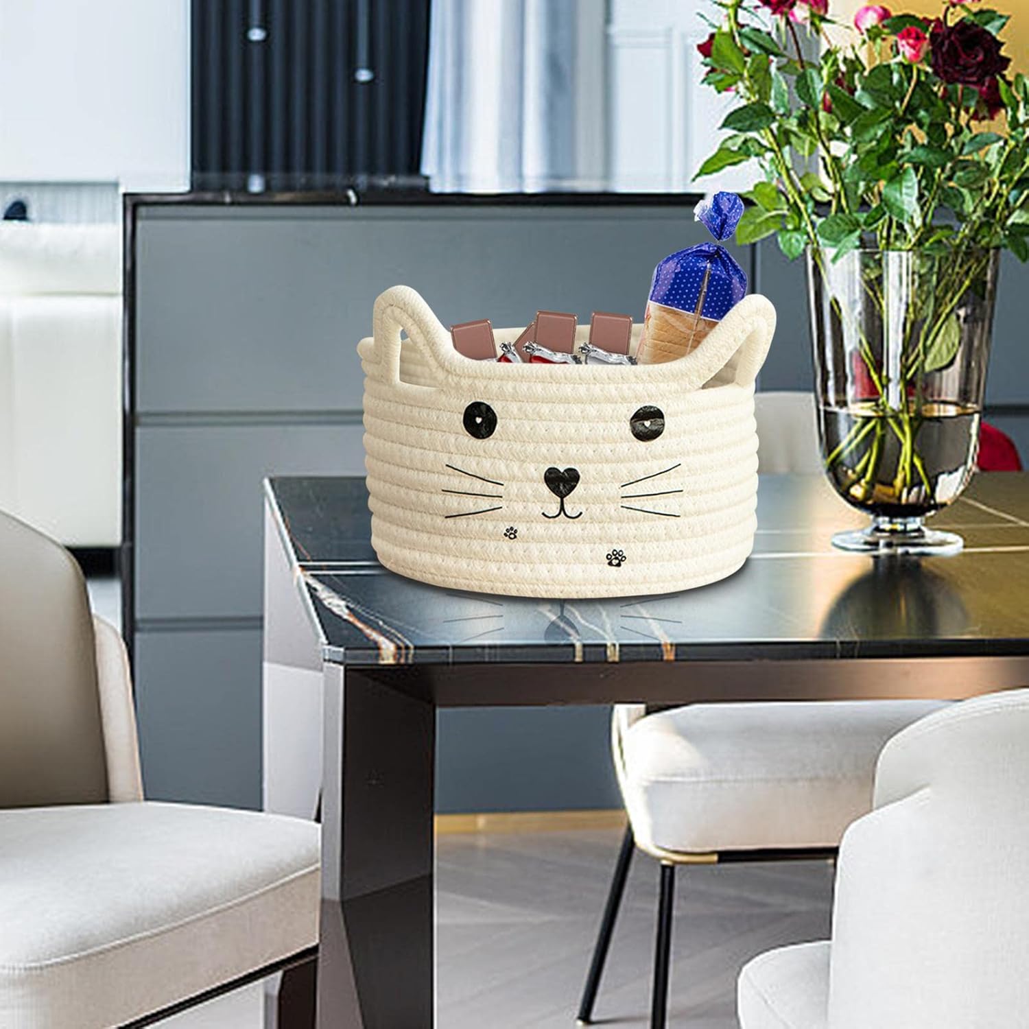 Paniers de Rangement - CottonStorageBaskets™ - Blanc - Mobilaura