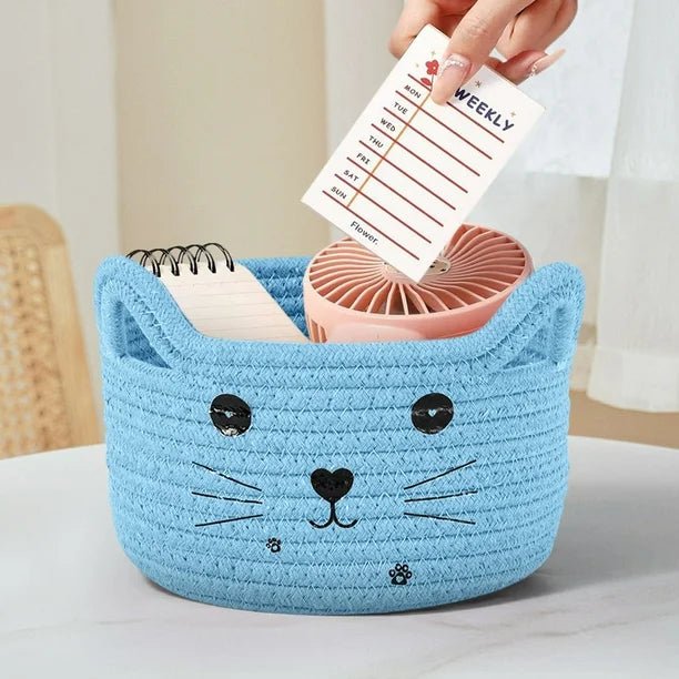 Paniers de Rangement - CottonStorageBaskets™ - Bleu - Mobilaura