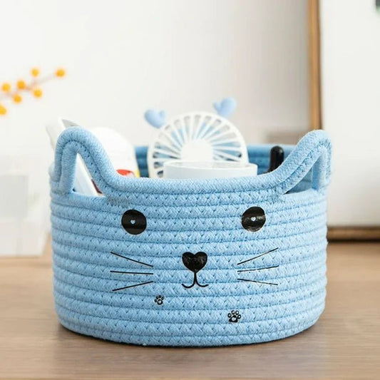 Paniers de Rangement - CottonStorageBaskets™ - Bleu - Mobilaura