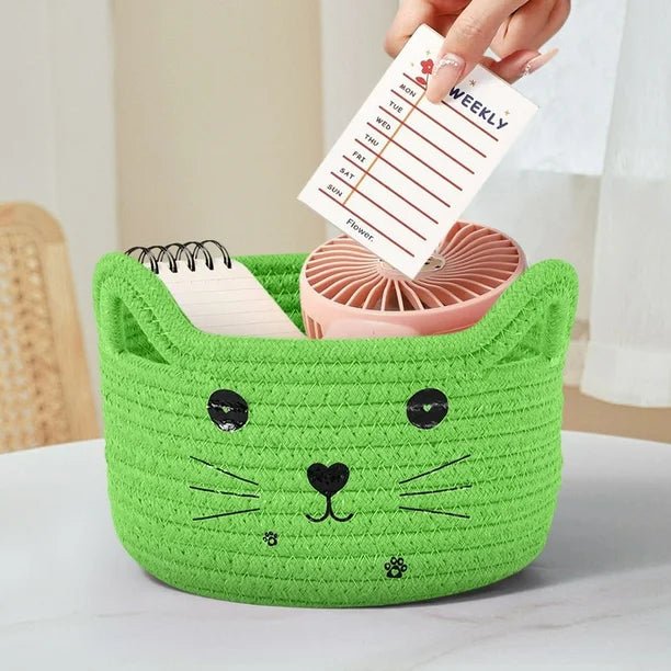 Paniers de Rangement - CottonStorageBaskets™ - Vert - Mobilaura
