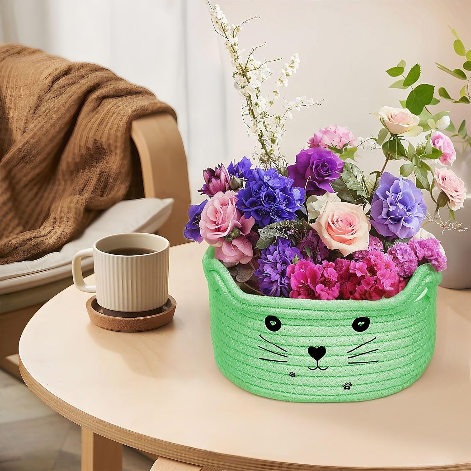 Paniers de Rangement - CottonStorageBaskets™ - Vert - Mobilaura