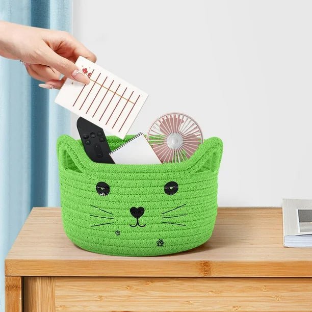 Paniers de Rangement - CottonStorageBaskets™ - Vert - Mobilaura