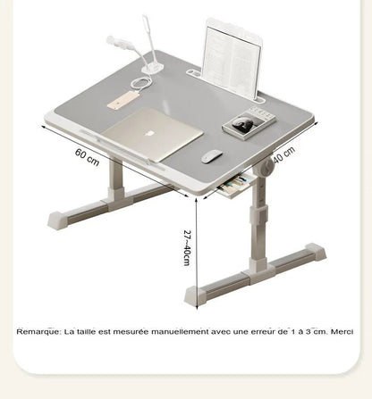 Petit bureau pliant réglable | WorkComfort - Mobilaura