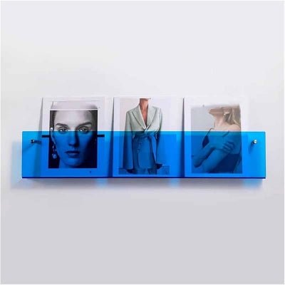 Porte revue mural - ModernStorageRack™ - Bleu - Mobilaura