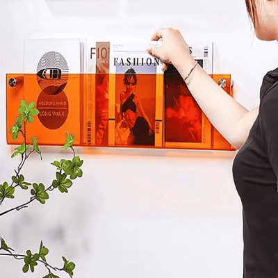 Porte revue mural - ModernStorageRack™ - Orange - Mobilaura