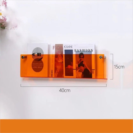 Porte revue mural - ModernStorageRack™ - Orange - Mobilaura