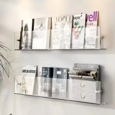 Porte revue mural - ModernStorageRack™ - Transparent - Mobilaura
