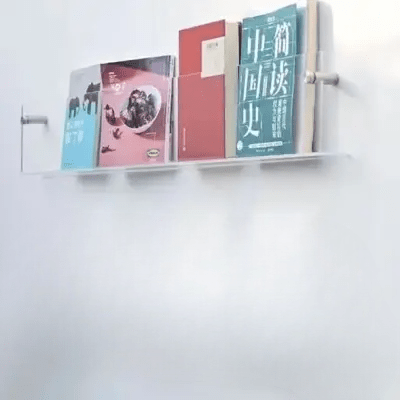 Porte revue mural - ModernStorageRack™ - Transparent - Mobilaura