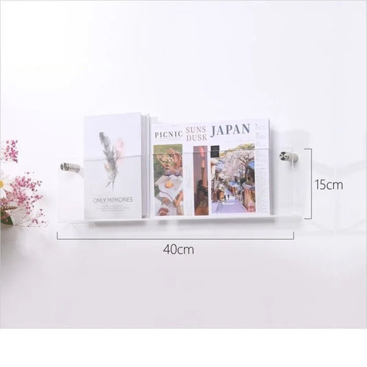 Porte revue mural - ModernStorageRack™ - Transparent - Mobilaura