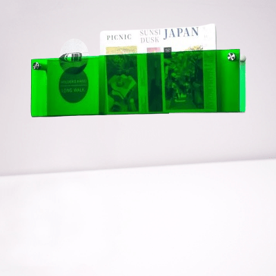 Porte revue mural - ModernStorageRack™ - Vert - Mobilaura