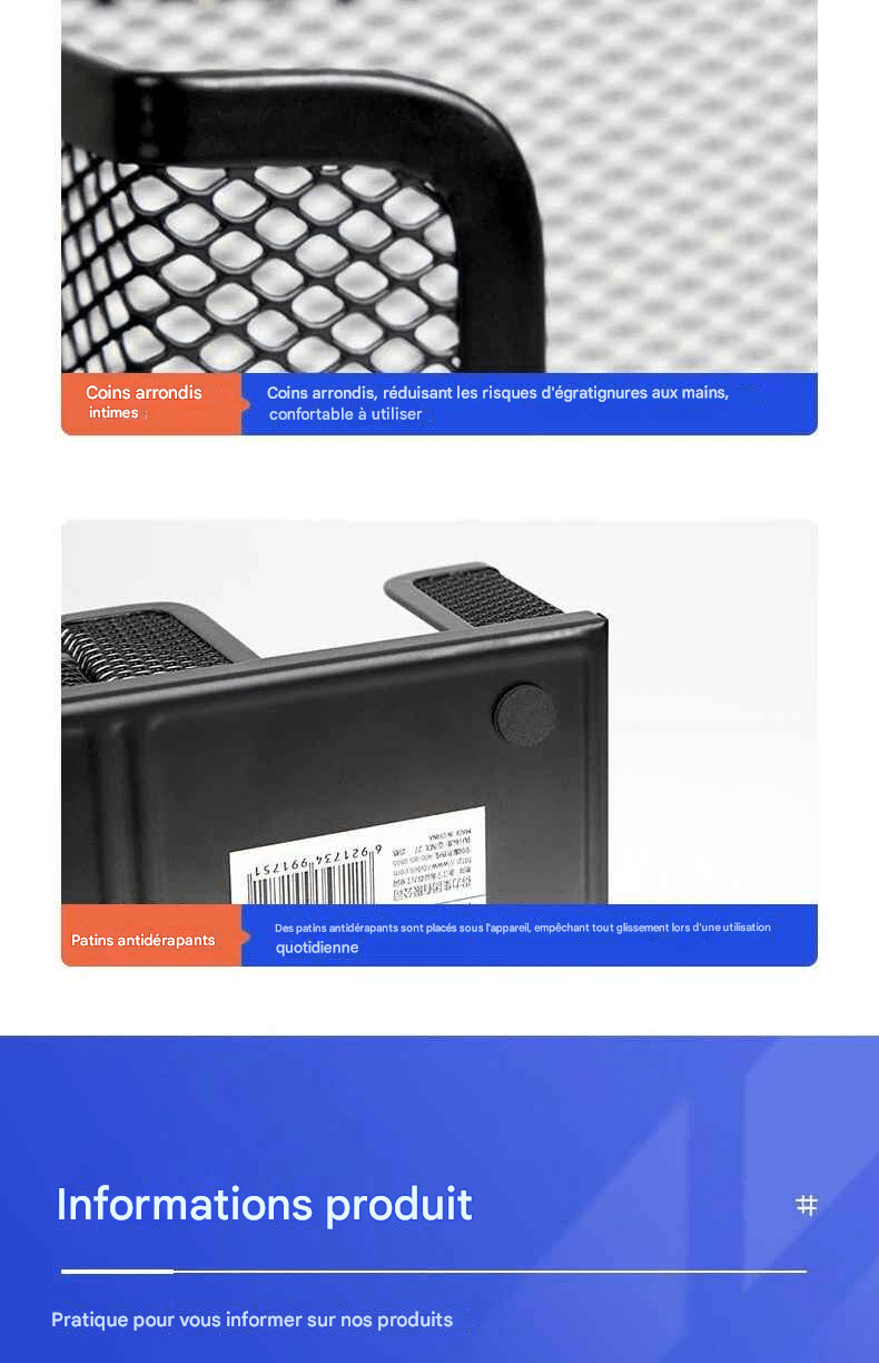 Porte - stylo métallique 3 compartiments | OrgaSteel - Mobilaura