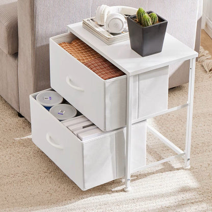 Table de Chevet - JHKCab™ - Blanc - Mobilaura
