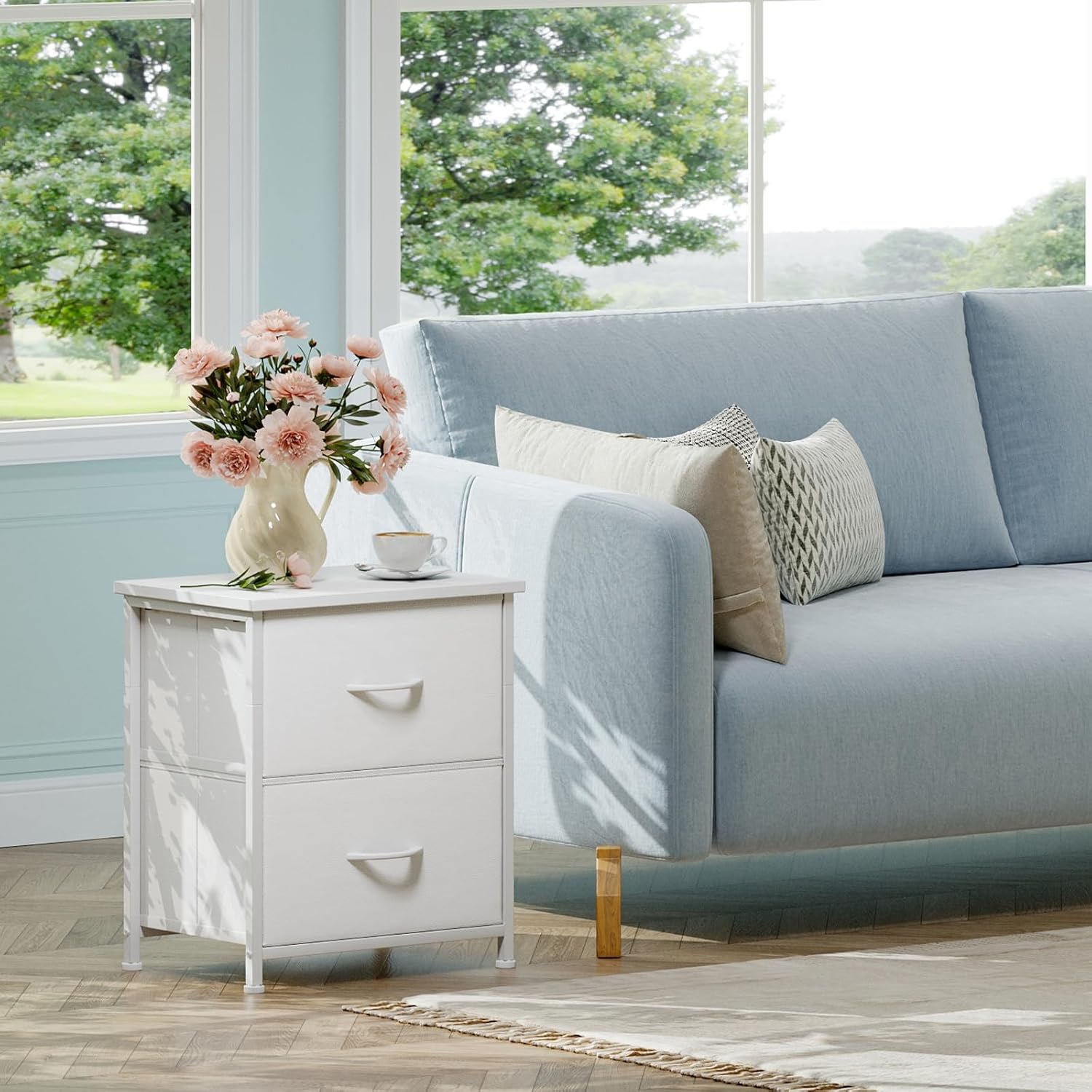 Table de Chevet - JHKCab™ - Blanc - Mobilaura
