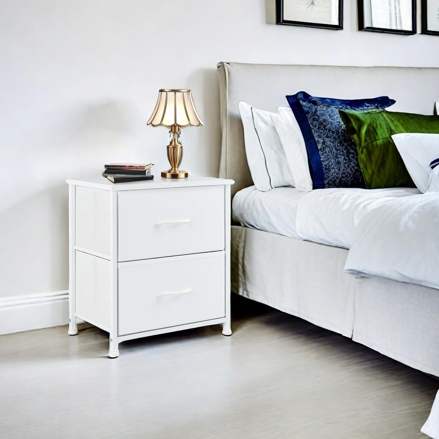 Table de Chevet - JHKCab™ - Blanc - Mobilaura