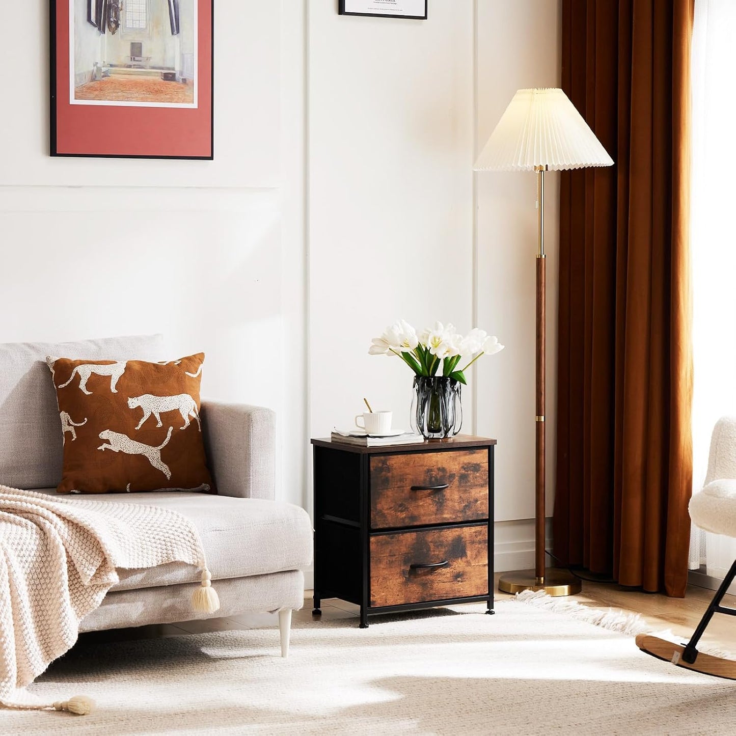Table de Chevet - JHKCab™ - Brun - Mobilaura