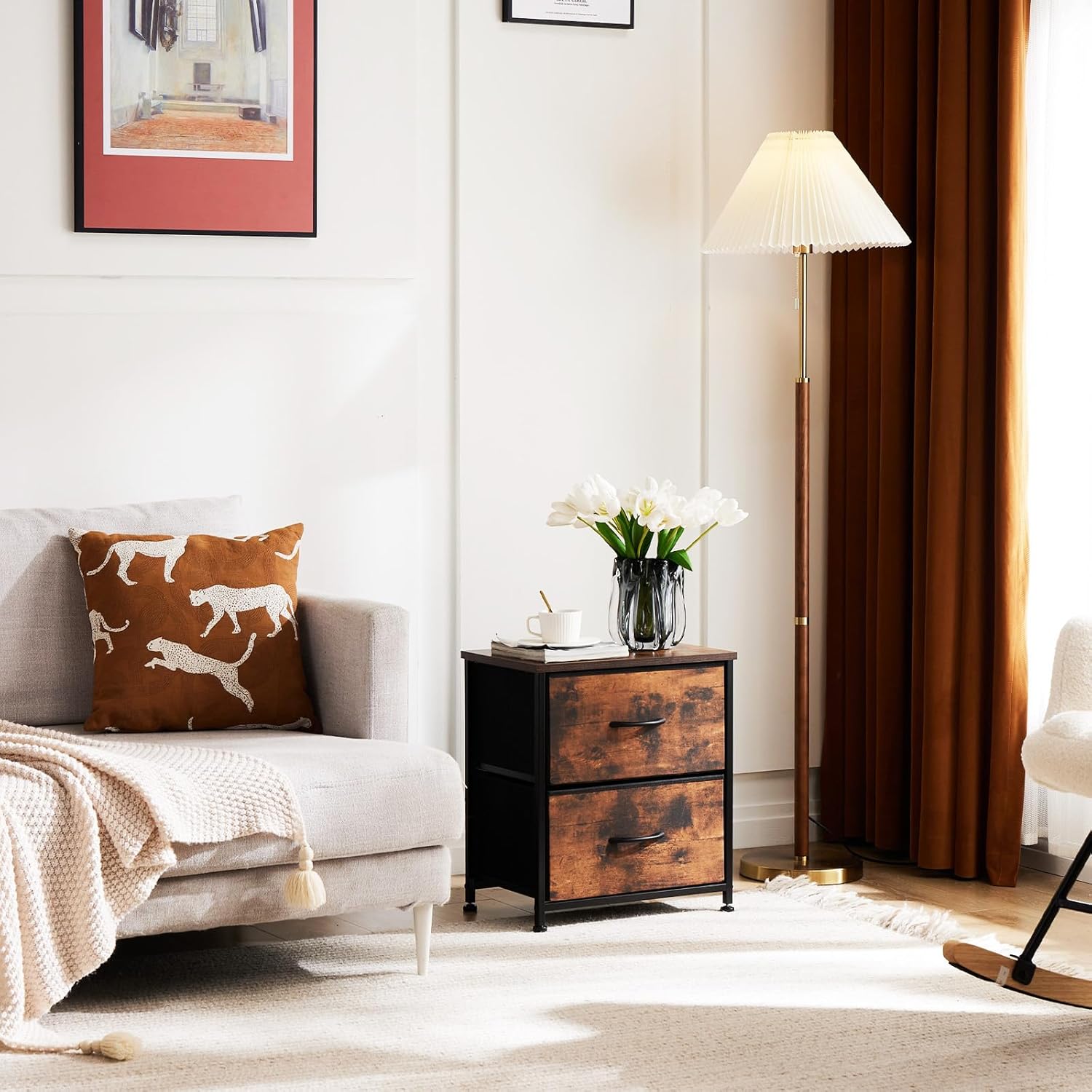 Table de Chevet - JHKCab™ - Brun - Mobilaura