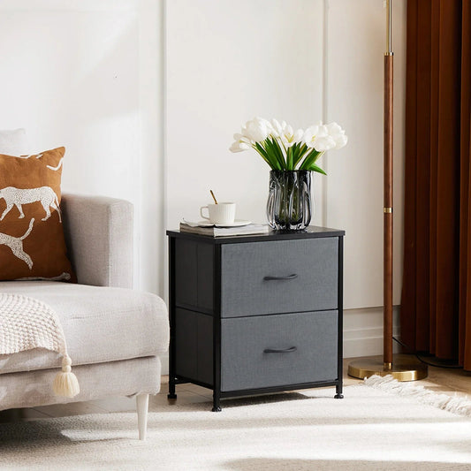 Table de Chevet - JHKCab™ - Gris - Mobilaura